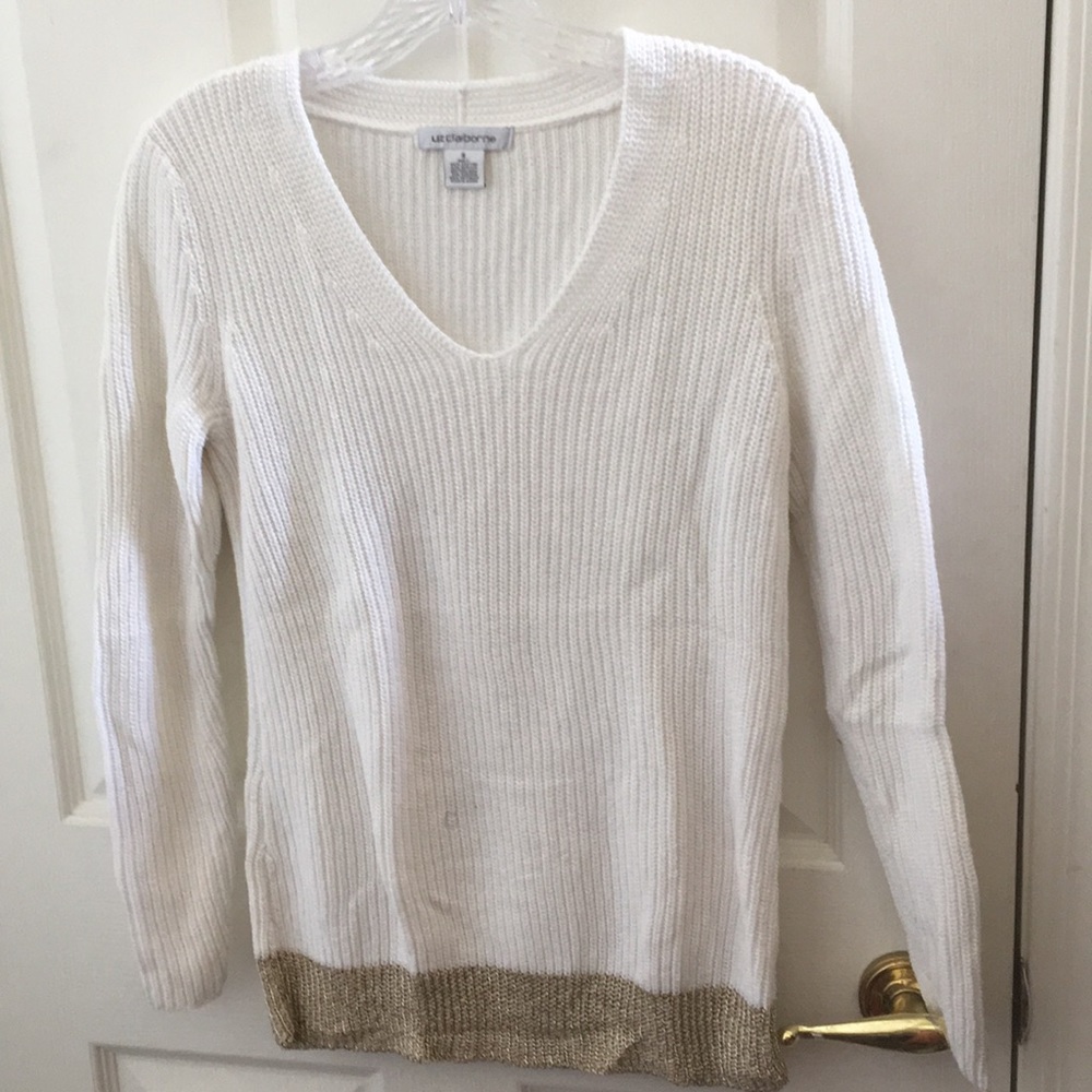 FINAL MARKDOWN Ladies Liz Claiborne cotton sweater small